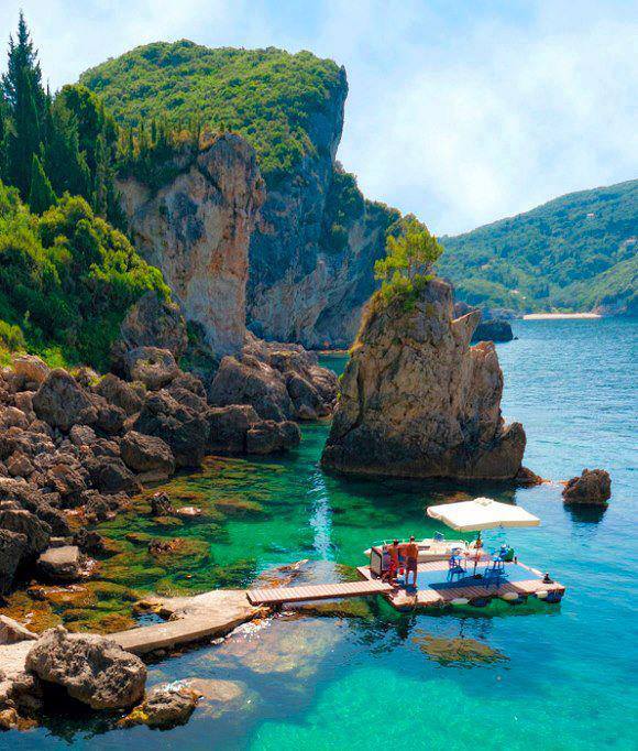 La Grotta Cove Corfu Island Greece Places You Should Visit in Your Life