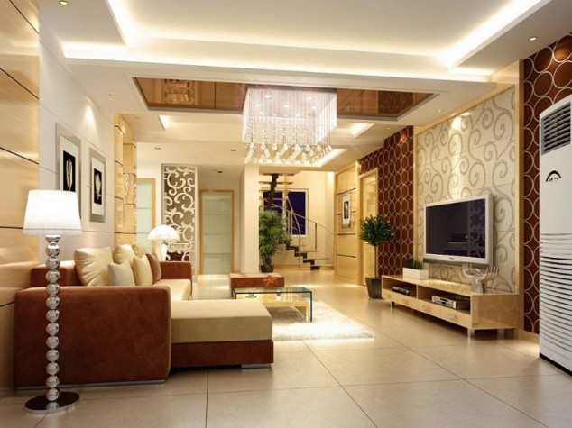 16 Impressive Living Room Ceiling Designs You Need To See