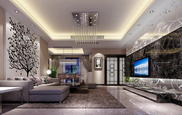 16 Impressive Living Room Ceiling Designs You Need To See