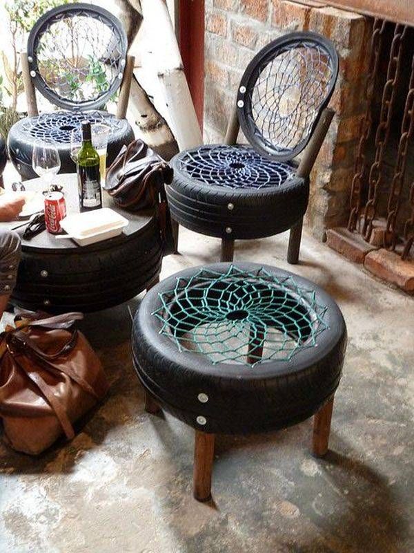 mobilier inedit gradina scaune cauciucuri 18 Of The Worlds Best DIY Outside Seating Ideas