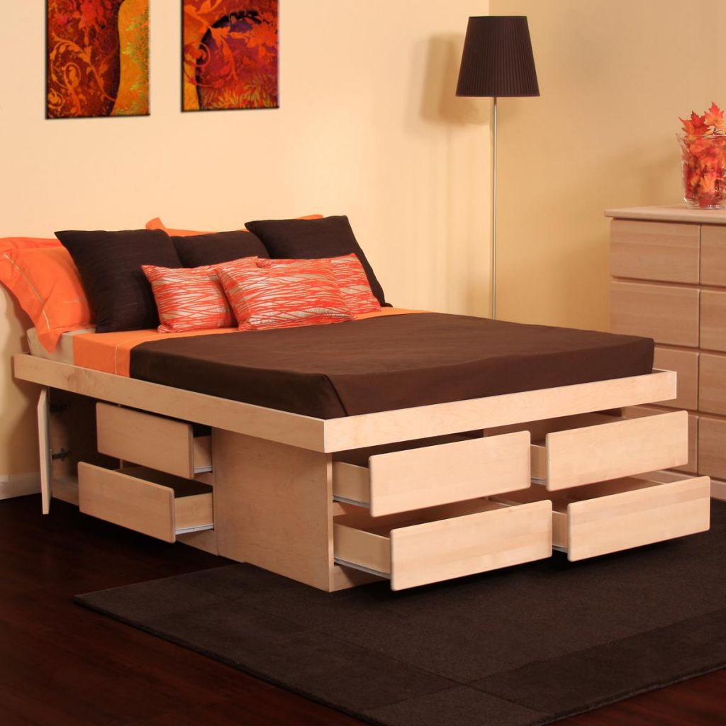 Picture Of Awesome Drawers Under Bed Design Idea And Contemporary