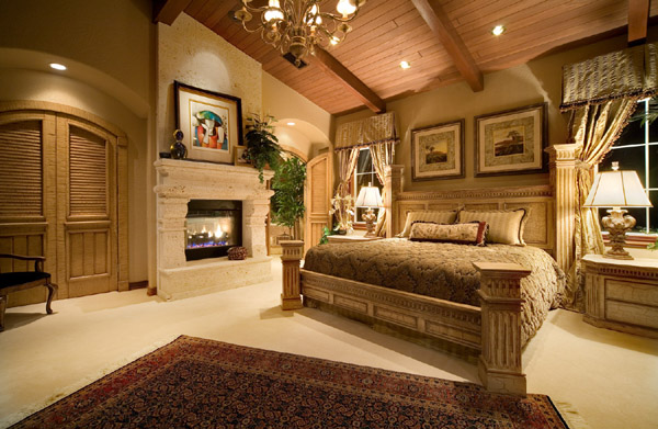 bedroom master fireplace luxury inspiring elegant decorating bedrooms via pq7 fireplaces