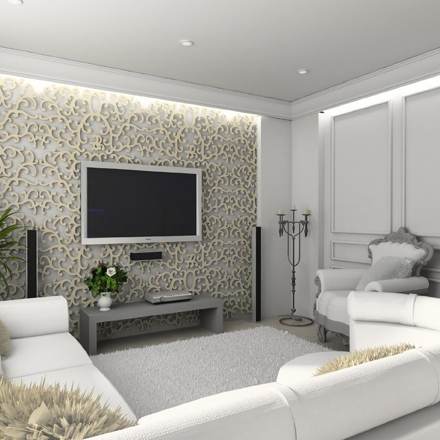 16 Sensational Gypsum Wall Decoration That You Will Definitely Love