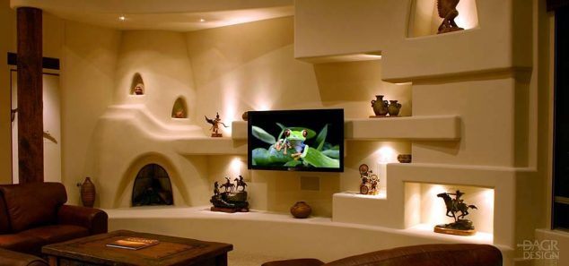 14 Breathtaking Gypsum Board And Niches For Tv Wall Unit