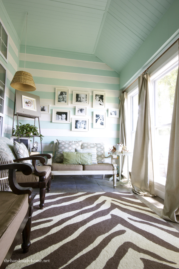 mint stripped walls Your guide to creating a vintage home
