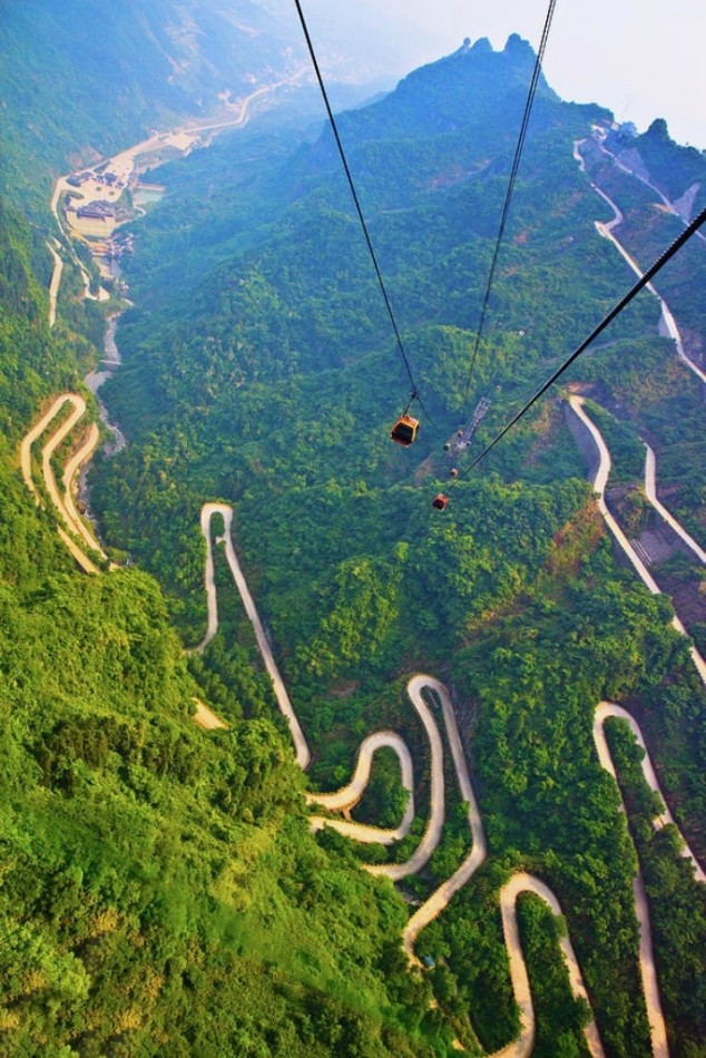 Mount Tianmen Hunan Province China 634x950 Spectacular Places You Should Visit in Your Life