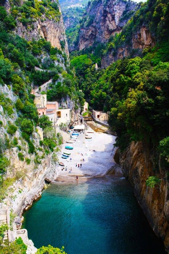 Secluded Beach Furore Amalfi Italy Places You Should Visit in Your Life