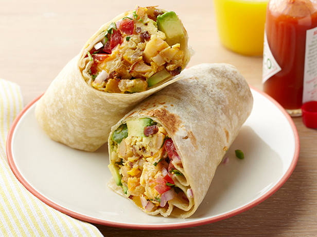 10 Quick and Easy Recipes FNK breakfast burrito s4x3 10 Quick and Easy Recipes