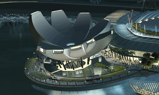 Modern Architecture of ArtScience Museum by Moshie Safadie The Modern Architecture Of Asia