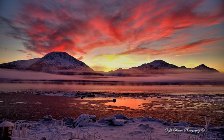 20 Fantastic Nature & Landscape Wallpapers Twilight Cook Inlet Alaska 20 Fantastic Nature & Landscape Wallpapers