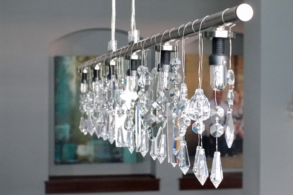 diycrystalchandelier 18 Interesting and Easy DIY Ideas