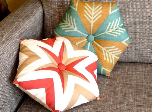 10 Useful DIY Home Projects hexagon+pillow+tutorial 10 Useful DIY Home Projects