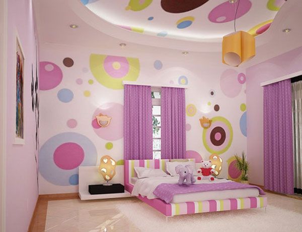 Girls Bedroom and Living room1 20 Cute Girls Room Design Ideas