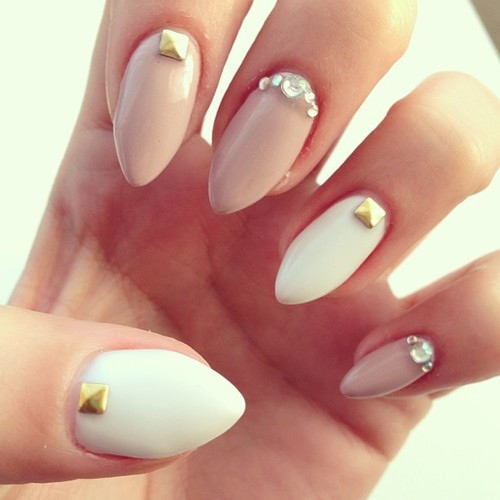 nail art trend 43 studded large msg 136658640728  15 Amazing Nail Art Ideas