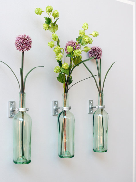 winebottlevases 1 12 Creative and Useful DIY Ideas with Bottles