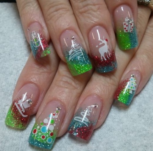 119 17 Christmas Nail Art Design