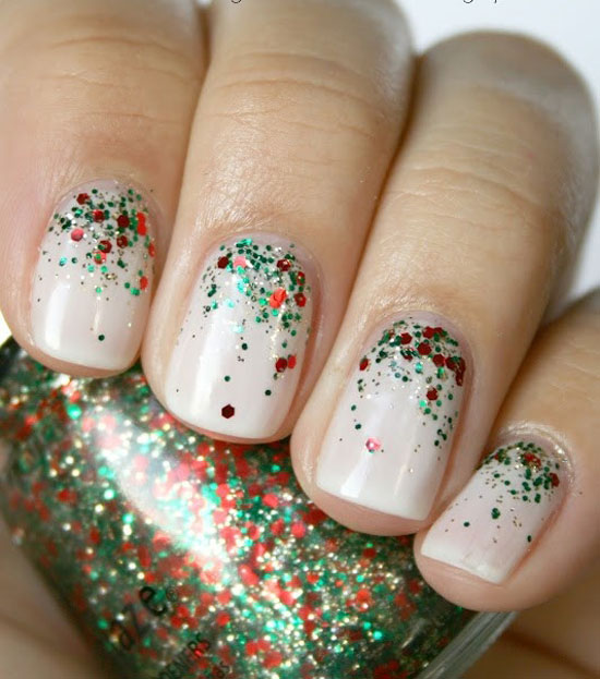 15 Simple Easy Christmas Nail Art Designs Ideas 2012 For Beginners Learners 3 17 Christmas Nail Art Design