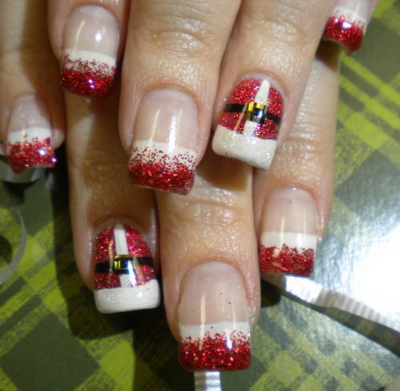 Best Cute Amazing Christmas Nail Art Designs Ideas Pictures 2013 17 17 Christmas Nail Art Design