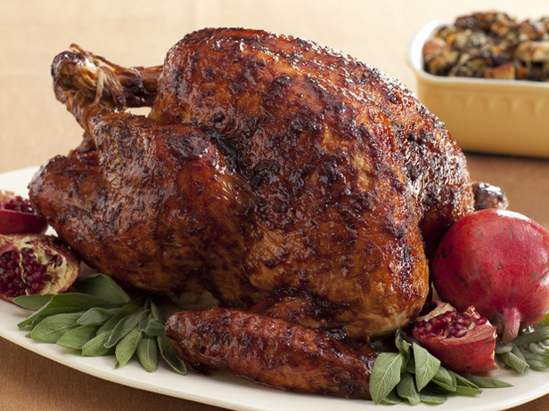 Black Pepper Pomegranate Molasses Glazed Turkey 16 Thanksgiving Turkey Recipes