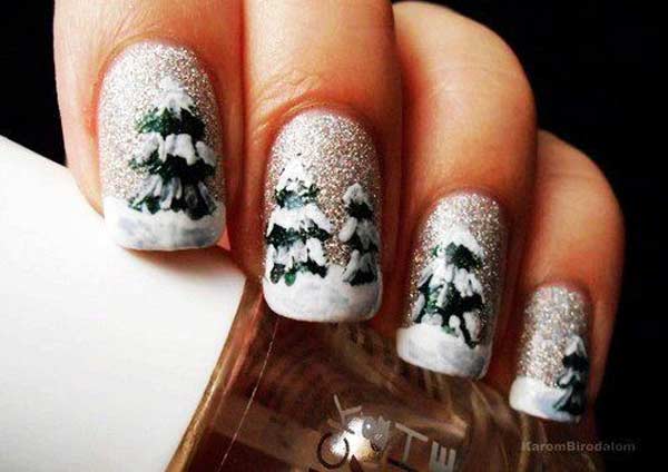 Christmas Nail Art Design Ideas 2013 2014 5 Wonderful Winter Nail Art Designs