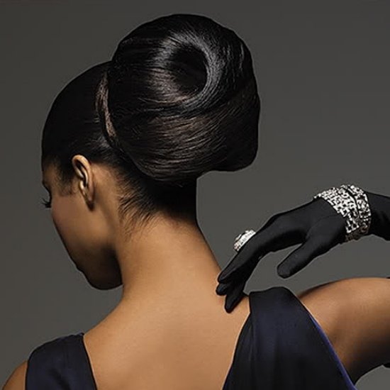 Cute Full Black Dye Stylish Christmas Hairstyles for 2012 13 Elegant Christmas Hairstyle Ideas
