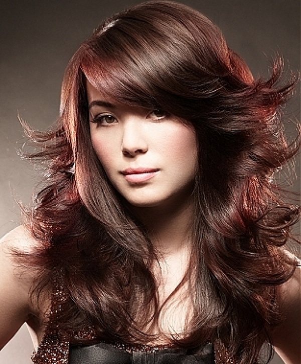 Natural Red Highlights in Brown Hair 21 Simplest Ideas for Long Hair