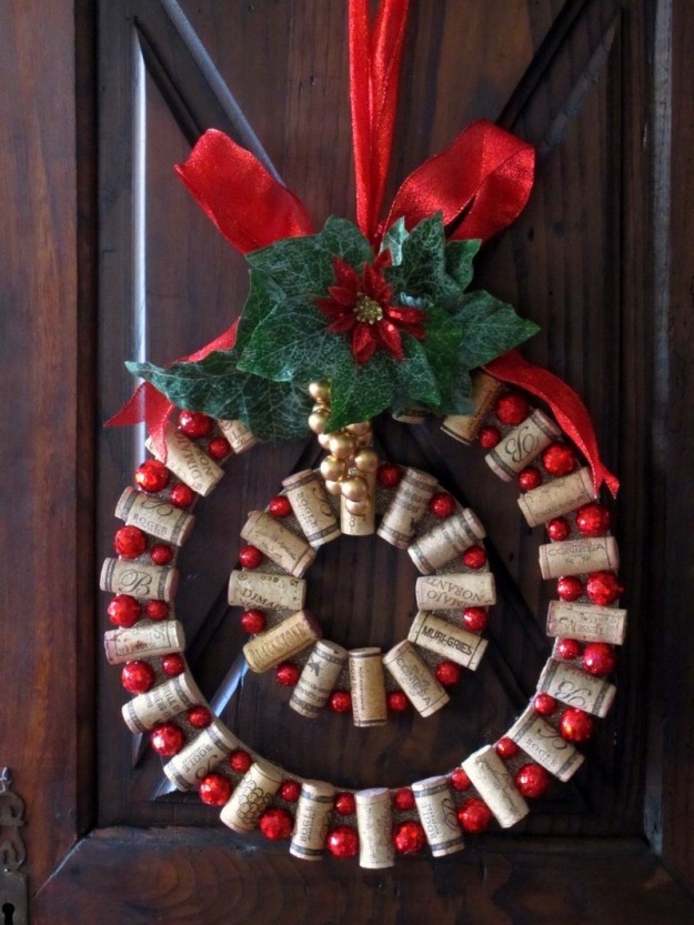 ghirlanda natalizia tappi 15 DIY Creative Christmas Wreath