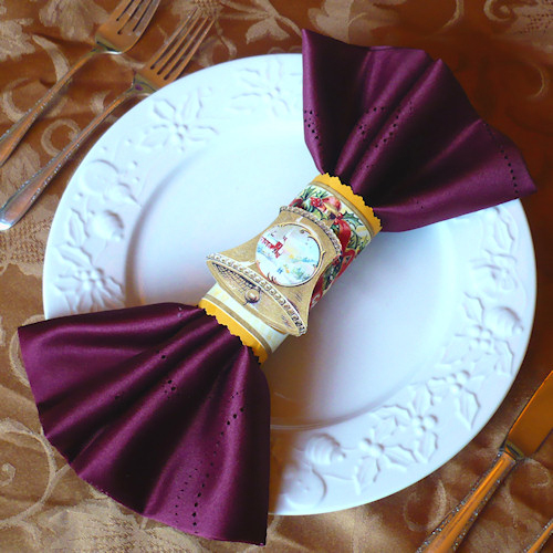 napkin ring large3 17 DIY Incredible Napkin Rings for Christmas