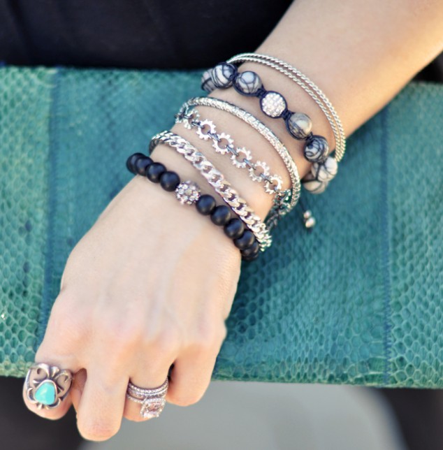 silver+bracelet arm+candy+ +DIY+bracelets bangles 634x644 Simple and Cute DIY Jewelry Ideas