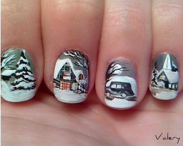 winter nail art Wonderful Winter Nail Art Designs