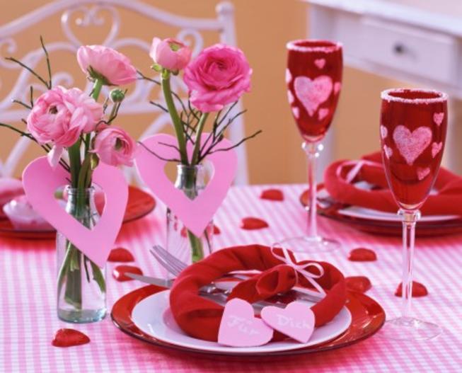 Dinner2 15 Romantic Valentines Day Table Decorations