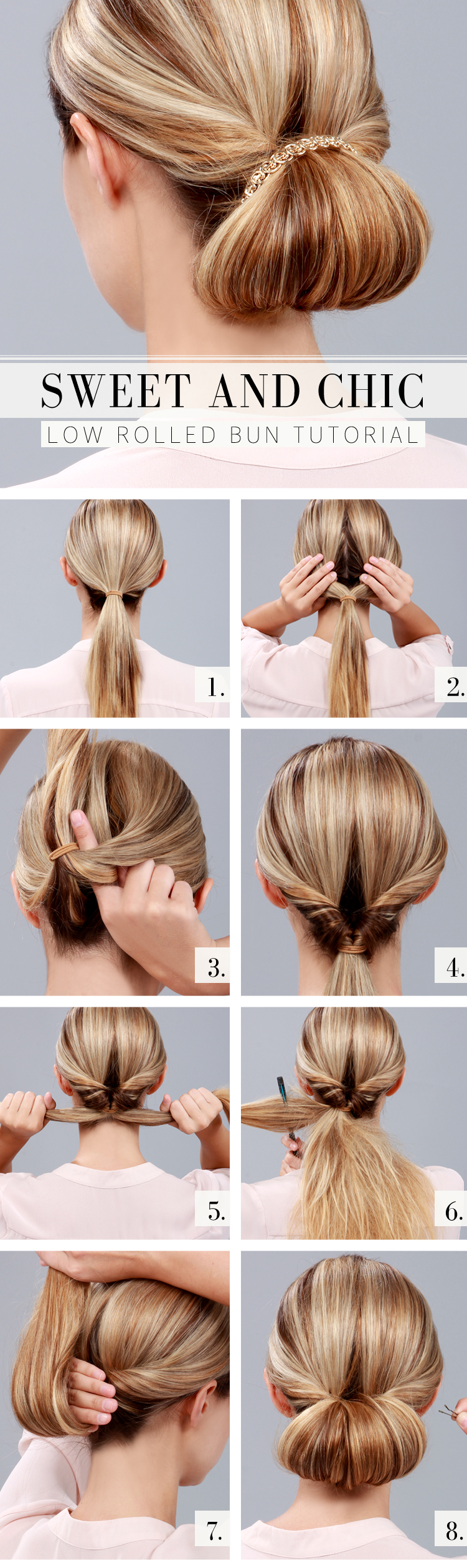 RollUpdo 15 Lovely and Useful Hairstyle Tutorials