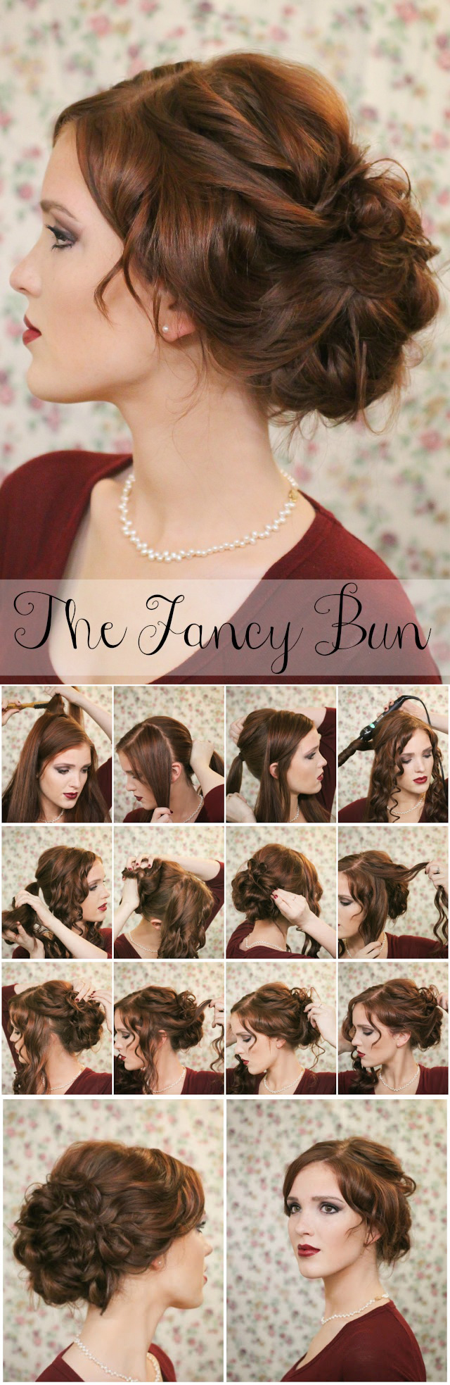fancy bun 15 Lovely and Useful Hairstyle Tutorials