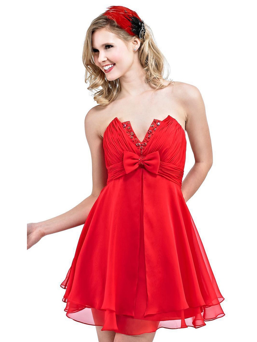 prom dress red mini 2014 Cute Prom Dresses for Perfect Prom Night