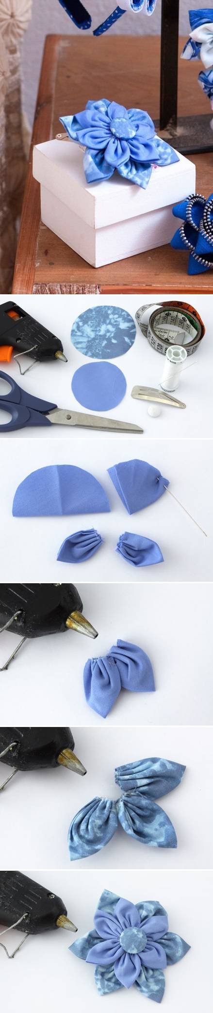 How to make Beautiful Cloth Flower step by step DIY instructions 12 Useful DIY Fashion Ideas