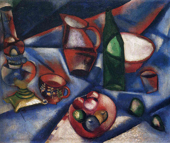 Creative Still Life Artists 573px Marc Chagall 1912 still life Nature morte oil on canvas private collection Creative Still Life Artists