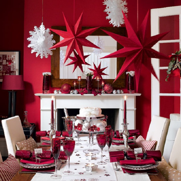 Inspirational interior designs for Christmas christmastabledecorations 02 Inspirational interior designs for Christmas