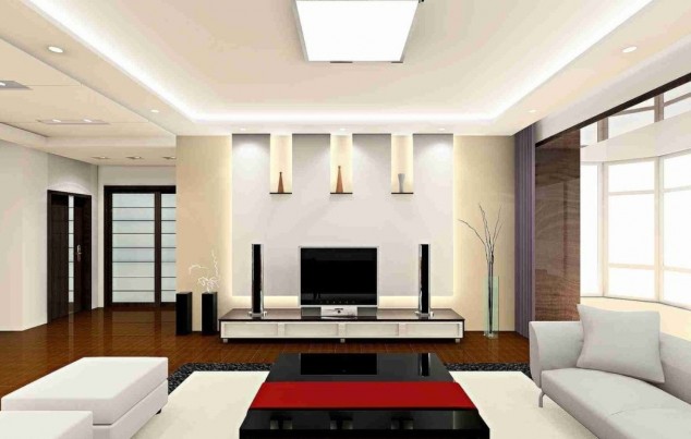 1 ceiling 634x403 16 Impressive Living Room Ceiling Designs You Need To See