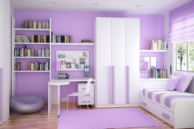 1342687365 Different Childrens Rooms 634x423 17 Awesome Purple Girls Bedroom Designs