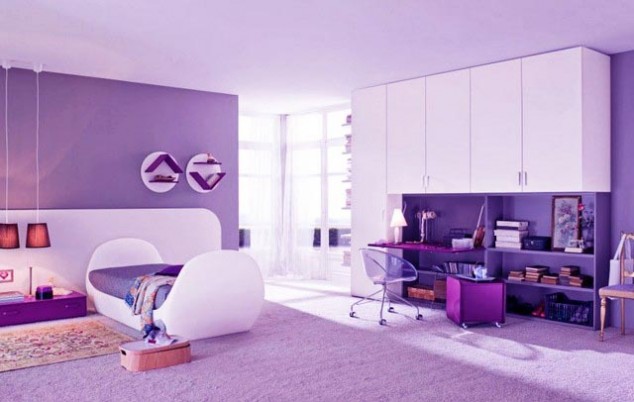 215 kids room ideas for girls purple 634x402 17 Awesome Purple Girls Bedroom Designs