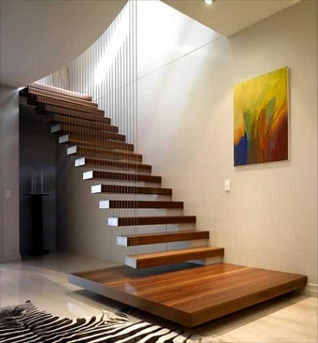 50869 634x685 14 The Most Cool Floating Staircase Designs For Your Home