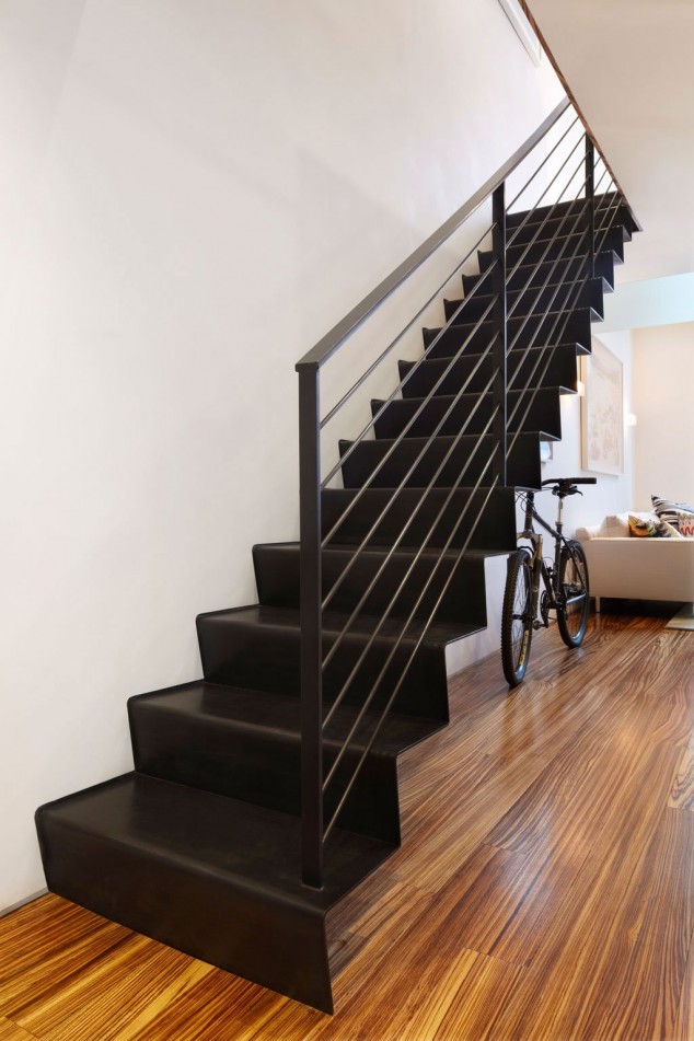 Light Filled Duplex 06 634x951 14 The Most Cool Floating Staircase Designs For Your Home