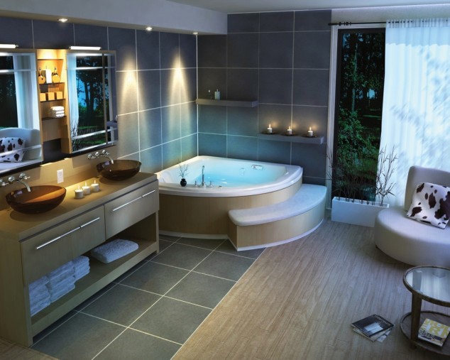 luxury bathroom interior designs with playing area 634x507 17 Modern Bathrooms That You Will Want To Have