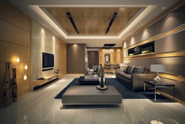 18 Eye Catching Living Room Designs That Will Make You Say Wow modern living room with grey furniture set and gold paintings 3d model 8064e633 ac36 477b a12f 7ade09d453f6 634x423 18 Eye Catching Living Room Designs That Will Make You Say Wow