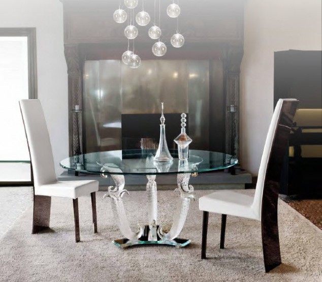 16 Stylish Dining Tables For Your Home traditional glass dining tables 180 634x555 16 Stylish Dining Tables For Your Home