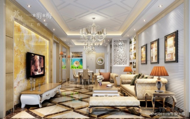 20140421 76e3a17b7d4a693df46c9P0rjGGf5a6h 634x398 Fascinating European Living Room Ceiling Design