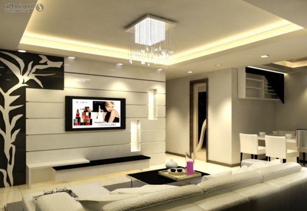 cool modern living room design ideas glass door white modern chair white varnished wooden table black modern table white leather comfy sofa white fabric comfy cushions pink candle modern vase recessed 728x501 634x436 16 Marvelous Living Room Designs That Will Leave You Speechless