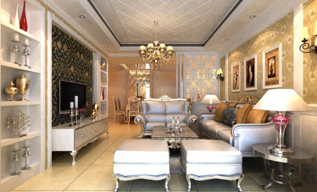 luxury america villa living room interior design rendering download1276 x 774 255 kb jpeg x 634x385 Fascinating European Living Room Ceiling Design