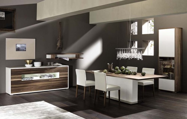 16 Modern Dining Room Design Ideas For Your Home modern dining room chandelier 634x404 16 Modern Dining Room Design Ideas For Your Home