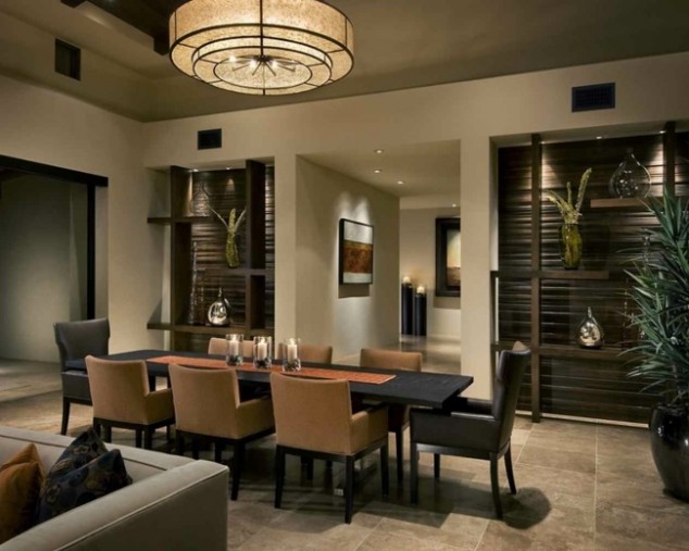 16 Modern Dining Room Design Ideas For Your Home salle a manger contemporaine luminaire design 634x507 16 Modern Dining Room Design Ideas For Your Home